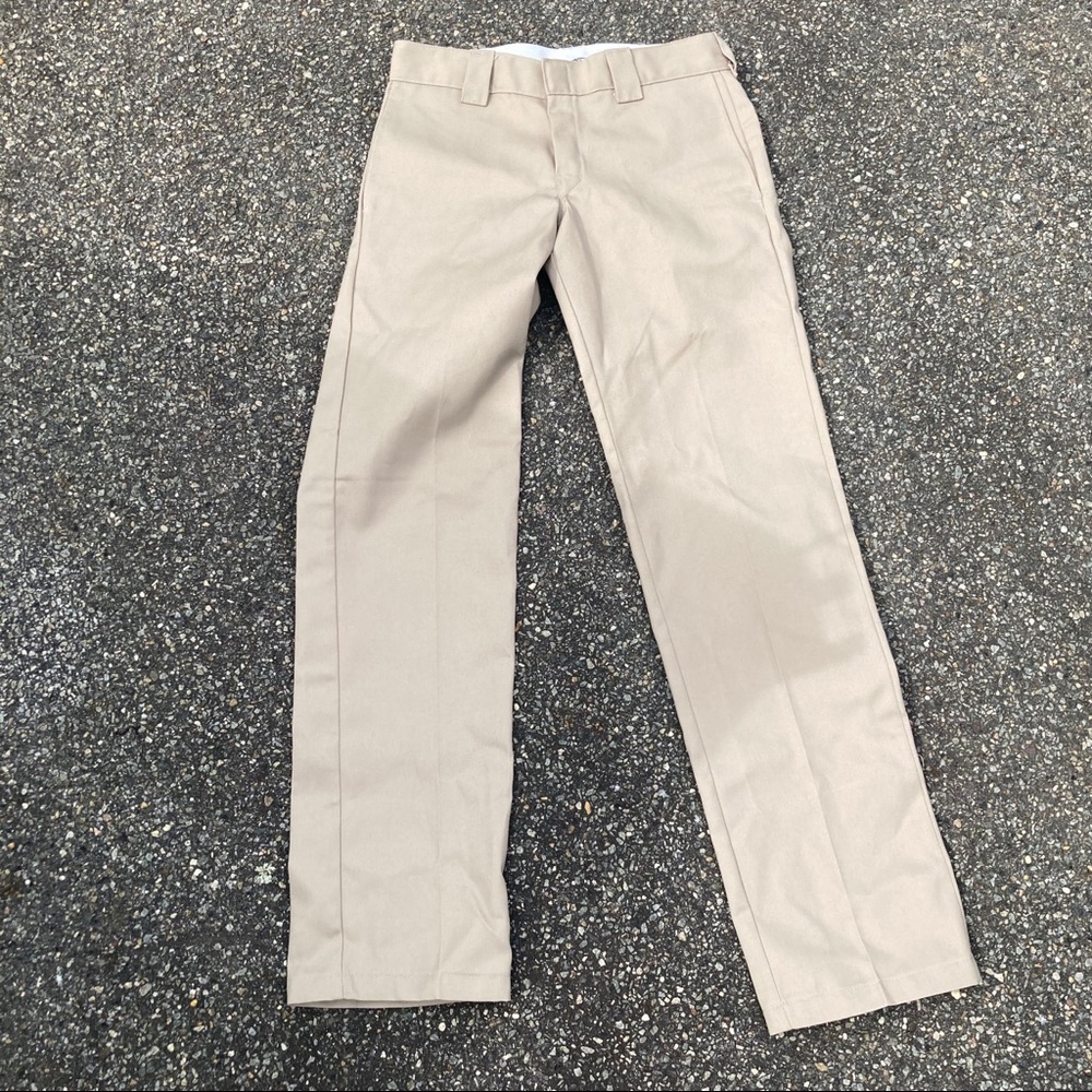 Dickies slim straight tan size 30 waist x34 length